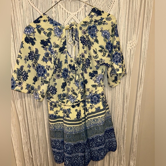 Japanese style romper, floral pattern - Picture 2 of 6